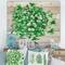 Designart - Vintagr Green Leaves of Shamrock - Traditional Print on Natural Pine Wood